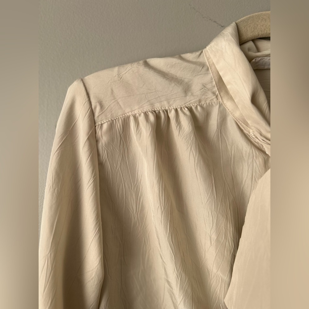 Vintage 80s bow tie blouse - Picture 4 of 15
